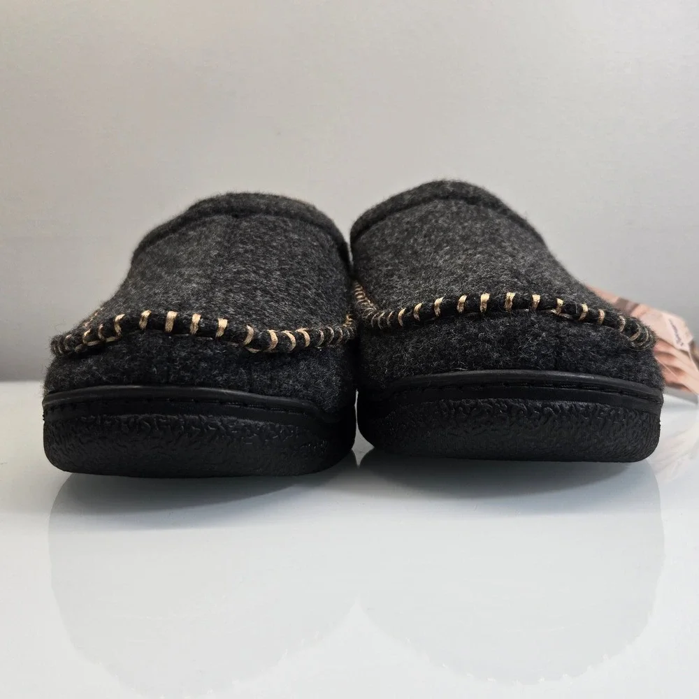 Zigzagger Slipper 7-8 Moccasin Slip On House Shoe Cozy Indoor Outdoor Warm Fuzzy